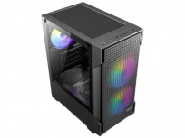 Gabinete Antec VX100M ARGB, Mini-Tower, Micro-ATX/Mini-ITX, USB 2.0/3.0, sin Fuente, 3 Ventiladores Instalados, Negro - Imagen adicional 1