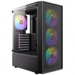 Gabinete Antec AX26 RGB Elite, Midi-Tower, ATX/Micro-ATX/Mini-ITX, USB 2.0/3.0, sin Fuente, 4 Ventiladores Instalados, Negro - Imagen adicional 4