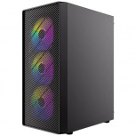 Gabinete Antec AX26 RGB Elite, Midi-Tower, ATX/Micro-ATX/Mini-ITX, USB 2.0/3.0, sin Fuente, 4 Ventiladores Instalados, Negro - Imagen adicional 2