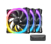 Ventilador Antec FUSION 120 ARGB, 3x 120mm, 2000RPM, ARGB, Negro  image