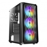 Gabinete Antec NX292, Midi-Tower, ATX/EATX/Micro-ATX/Mini-ITX, USB 2.0/3.0, sin Fuente, 4 Ventiladores Instalados, Negro - Imagen adicional 1