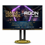 Monitor Gamer AOC AGON AG275QXL LED 27", Quad HD, G-Sync/FreeSync, 170Hz, HDMI/DisplayPort, Bocinas Integradas, Negro, Oro 