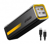 Cargador Portátil Aohi Power Bank AOHI-6503001, 27.600mAh, Negro/Amarillo