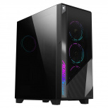Gabinete AORUS C500 Glass, Midi-Tower, ATX/EATX/Micro-ATX/Mini-ITX, USB 3.0, sin Fuente, 4 Ventiladores Instalados, Negro