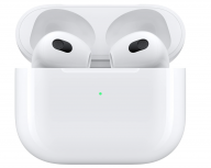 Apple AirPods ( 3ra. Generación ), Inalámbrico, Bluetooth, Lightning, Blanco - Incluye Estuche de Carga Alámbrico