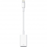 Apple Adaptador Lightning Macho - USB 2.0 Hembra, Blanco, para iPod/iPhone/iPad