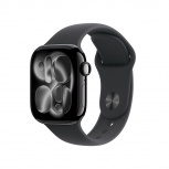 Apple Watch Series 11 GPS, Caja de 42 mm Aluminio Color Negro, Correa Deportiva Color Negro