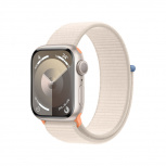 Apple Watch Series 9 GPS, Caja de Aluminio Color Beige de 41mm, Correa Deportiva Loop Color Beige