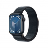 Apple Watch Series 9 GPS, Caja de Aluminio Color Medianoche de 41mm, Correa Deportiva Loop Color Medianoche