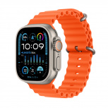 Apple Watch Ultra 2 GPS + Cellular, Caja de Titanio de 49mm, Correa Ocean Deportivo Color Naranja