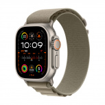 Apple Watch Ultra 2 GPS + Cellular, Caja de Titanio de 49mm, Correa Loop Alphine M Deportiva Color Verde Oliva