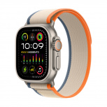 Apple Watch Ultra 2 GPS + Cellular, Caja de Titanio de 49mm, Correa Trail S/M Deportivo Color Naranja/Beige
