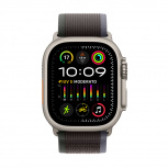 Apple Watch Ultra 2 GPS + Cellular, Caja de Titanio de 49mm, Correa Trail M/L Deportivo Color Negro/Azul