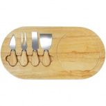 Aquila Juego de Utensilios con Tabla Paris, 5 Piezas, Acero Inoxidable