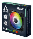 Ventilador Arctic Cooling P14 Pro, 140mm, 2500RPM, ARGB, Negro/Blanco image