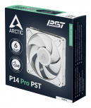 Ventilador Arctic Cooling P14 Pro, 140mm, 2500RPM, ARGB, Blanco image