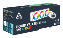Arctic Cooling Liquid Freezer III Pro 360 A-RGB Enfriamiento Líquido para CPU, 3x 120mm, hasta 3000RPM, Blanco image
