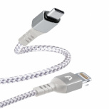 Argomtech Cable USB-C Macho - Lightning Macho, 1.8 Metros, Blanco