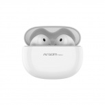 ArgomTech Audífonos Intrauriculares con Micrófono SKEIPODS E55, Inalámbrico, Bluetooth, Blanco - Incluye Estuche Rosa - Imagen adicional 1