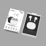 ArgomTech Audífonos Intrauriculares con Micrófono SKEIPODS E55, Inalámbrico, Bluetooth, Blanco - Incluye Estuche Rosa - Imagen adicional 3