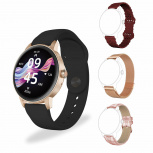 ArgomTech Smartwatch Skeiwatch C30, Touch, Bluetooth 5.3, Android/iOS, Oro Rosa - Resistente al Agua/Polvo
