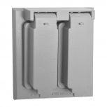 Argos Placa para Pared 8800465, 2 Puertos, 1 Pieza, Gris