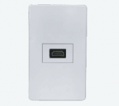 Argos Placa para Pared 8840930, 1 Puerto, 1 Pieza, Blanco