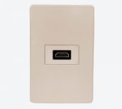 Argos Placa para Pared 8840931, 1 Puerto, 1 Pieza, Marfil