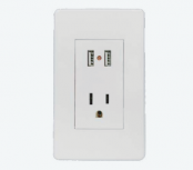 Argos Placa para Pared 8840935, 2 Puertos, 1 Pieza, Blanco