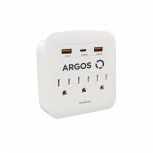 Argos Multicontacto 9700100, 3 Salidas, 12V, 15A