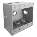 Argos Caja Condulet 9840055, 6 Puertos, 1/2", Aluminio