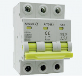 Argos Interruptor Termomagnético 3 Polos AITD320, 230V, 20A, Entrada 230 - 400V