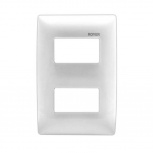 Arrow Hart Placa para Pared 100-6202W, 2 Puertos, 1 Pieza, Blanco