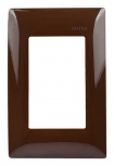 Arrow Hart Placa para Pared 100-6204B, 1 Puerto, 1 Pieza, Café