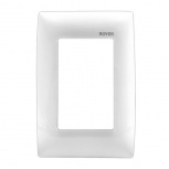 Arrow Hart Placa para Pared 100-6204NW, 1 Puerto, 3 Piezas, Blanco