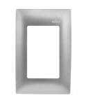 Arrow Hart Placa para Pared 100-6204S, 3 Puertos, 3 Piezas, Plata