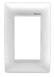 Arrow Hart Placa para Pared 100-6204W, 3 Puertos, 1 Pieza, Blanco