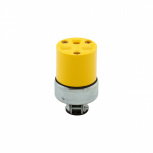 Arrow Hart Conector de Vinilo 2227-BOX, 15A, 250V, Amarillo