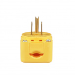 Arrow Hart Clavija Recta, 15A, 125V, Nema 5-15P, Amarillo