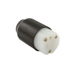 Arrow Hart Tomacorriente Colgante 5269N, 1 Enchufe, 125V, 15A, Negro/Blanco