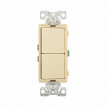 Arrow Hart Interruptor Doble 7729V-SP, 125V, 15A, Marfil