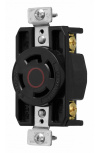 Arrow Hart Tomacorriente AHCL1630R, 1 Enchufes, 480V, 30A, Negro