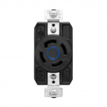 Arrow Hart Tomacorriente AHCL3430R, 1 Enchufe, 120V, 30A, Negro