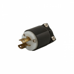 Arrow Hart Clavija, 20A, 250V, Nema 2-20P, Negro/Blanco