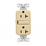 Arrow Hart Tomacorriente GF20V, 2 Enchufes, 125V, 20A, Marfil