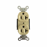 Arrow Hart Tomacorriente M5350M, 2 Enchufes, 125V, 20A, Marfil