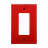 Arrow Hart Placa para Pared PJ26RD, 1 Puerto, 1 Pieza, Rojo