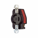 Arrow Hart Tomacorriente WD3330, 1 Enchufes, 125 - 250V, 30A, Negro