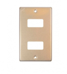 Arrow Hart Placa para Pared WD5362, 2 Puertos, 1 Pieza, Dorado