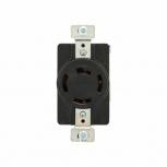 Arrow Hart Tomacorriente 7410B, 1 Enchufes, 120 - 208V, 20A, Negro